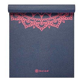 Gaiam Print Yoga Mat, Non Slip Exercise & Fitness Mat for All Types of Yoga, Pilates & Floor Exercises