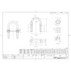 DAIDOHANT Stainless Steel Foot Length U-Bolt Set [M8 (for 20A