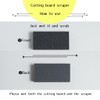 Kitchen Star Tsukihoshi Rubber Cutting Board Made in Japan,Dishwasher-Safe Size:16.14×9.84×0.39