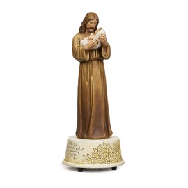 Joseph's Studio by Roman - Jesus Loves Me Musical, Children's Gifts, 8.75" H, Resin and Stone, Decorative, Collection, Durable, Long Lasting, Wind-Up, Plays Jesus Loves Me