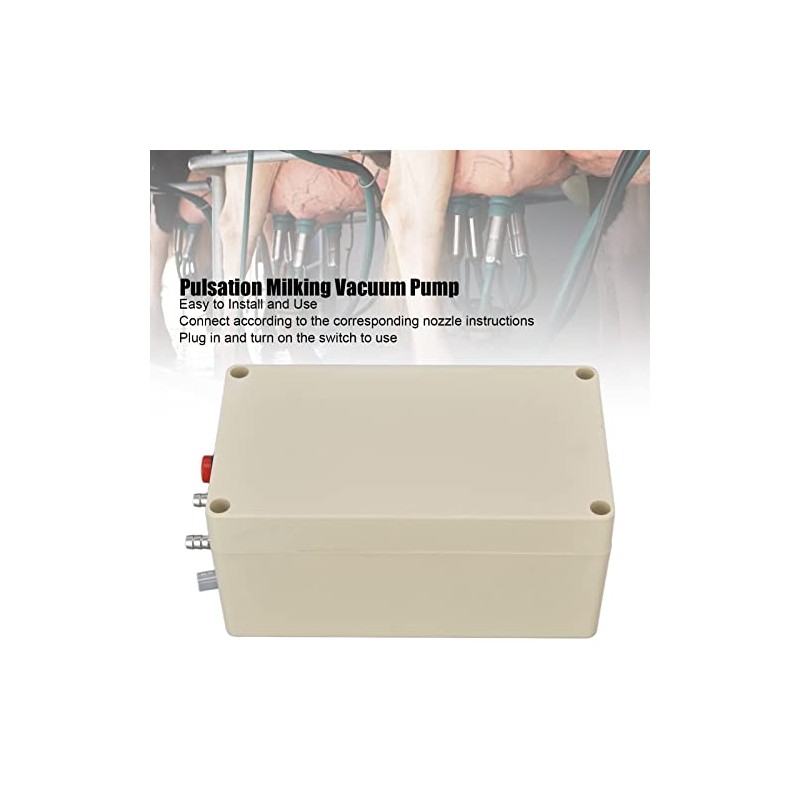 Milking Vacuum Pump, 48W 12V Portable Large Suction Pulsation Electric