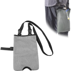 NJCXOLA Urine Drainage Bag Holder, Catheter Bag with Adjustable Strap, Urine Drainage Bag Holder, Urine Bag for Travel, Catheter Bag Cover, Grey