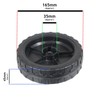 SPARES2GO Front Wheel compatible with MacAllister Lawnmower (Pack of 1)