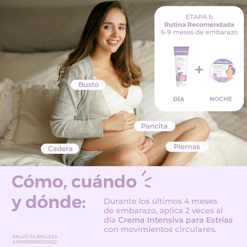 MOM to MOM Crema Intensiva para Estrías en el Embarazo
