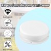 Lyreh RV Roof Mushroom Vent Cover, Plastic Waterproof Ventilation Cap