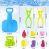 10 Pack Snowball Maker Toy, Winter Snow Sled Outdoor Snow