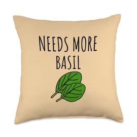 Needs More Basil Throw Pillow
