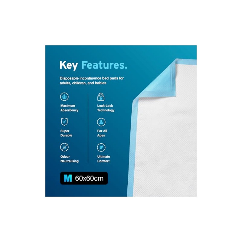 30 x AYDMED Incontinence Bed Pads 60 x 60cm |