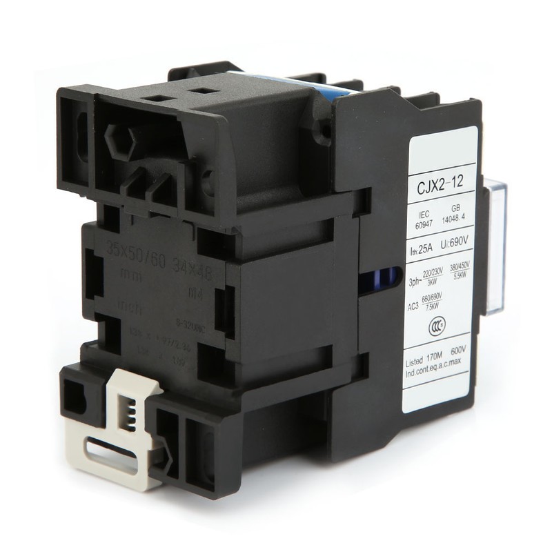 CJX2-1210 Rail Mount Contactor Industrial Electric Contactor (48V AC)