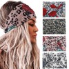 Aceorna Wide Women Headbands Leopard Turban Hairbands Stretch Knotted Headband