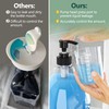 Moforoco 2 Pack Black Liquid Laundry Detergent Dispenser with Bamboo