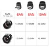 YESHMA Econo Fitting 4pcs AN8 Hose End Finisher Clamp with