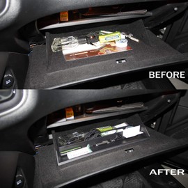 crosselec Glove box Insert ABS Organize storage tray fit for Dodge Charger 2011+ Challenger 2015+