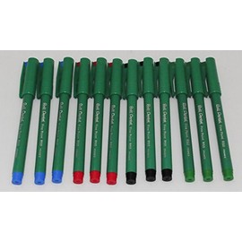 Pentel Ink Pen Ball R50 Colour Sorted (3 x Black, Blue, Red, Green)