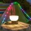 Multi-Purpose Camping Tent Festival Solar Light with RGB String Lights