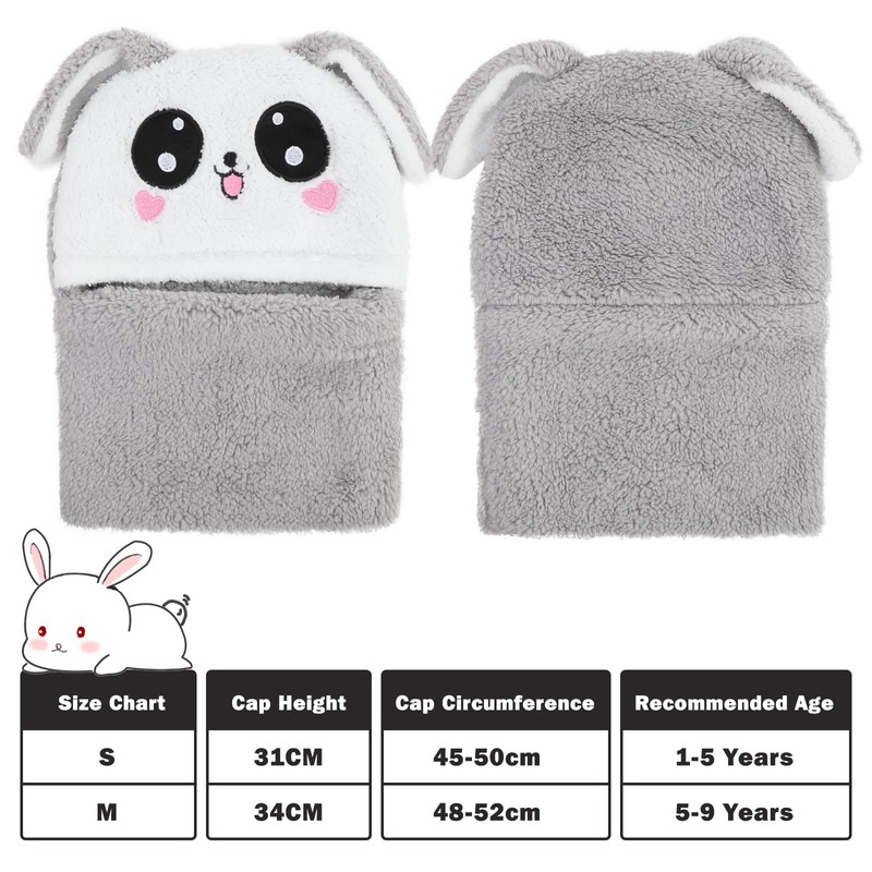 AYPOW Children's Winter Thermal Fleece Hat Balaclava for 1-8 Years,