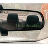 Hello Beautiful Car Rear View Mirror Decal Positivity Vinyl Sticker