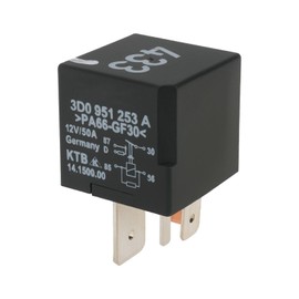 VGOL 1 Piece 5 Pins Car Relay Replacement Part 3D0951253A 12V 50A Automotive Relay Switch Compatible with Volkswagen