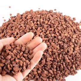 1.5 Lb Red Lava Rocks for Plants Decorative Landscaping 1/2" Lava Rock Granules Top Dressing for Cacti, Succulents Bonsai Plants for Release Excess Water to Prevents Root Rot