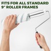 18 Pack 9" x 1/2" Nap Microfiber Paint Roller Covers,