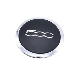 Alloy Wheel Centre Hub Cap Trim 51884863 for F-I-A-T 500 Alloy Wheel Center Cap Replacement Anti-Dust(White Circle White Letter)