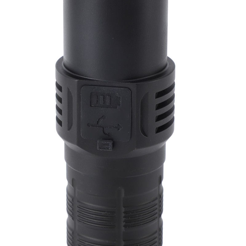 Super Bright Flashlight 30000lm Zoomable 2000m Range Support Power Output