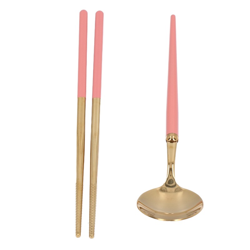 Stainless Steel Flatware Set Reusable Utensils Set Student Cutlery Storage