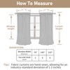 LAMIT Semi Sheer Linen Curtains 54 Inch Length 2 Panels,