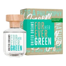 Perfume Forever Green United Dreams Benetton para ella, 80 ml