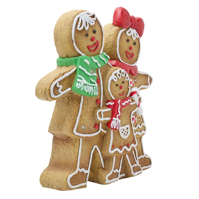 The Seasonal Gift Co - LED Gingerbread Family 34.5cm -