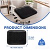 Gel Seat Cushion, Breathable Honeycomb Pad, Black, 16.5 x 13