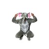 Foxxeo Grey Elephant Costume for Adults, Size: L