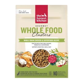 The Honest Kitchen Human Grade Whole Food Clusters Whole Grain Chicken & Oat Dry Dog Food - Complete & Balanced Meal or Topper - 1 lb Bag