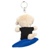 Niki Keychain, Golden Retriever/Surfing, 3.9 inches (10 cm), Kids, Braun,