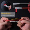 TKDMR 18Pcs Soft Silicone Electrician Test Leads Kit CAT III