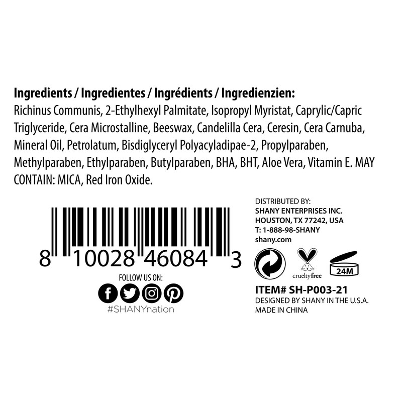 SHANY Chunky Lip Eye Pencil With Vitamin E & Aloe