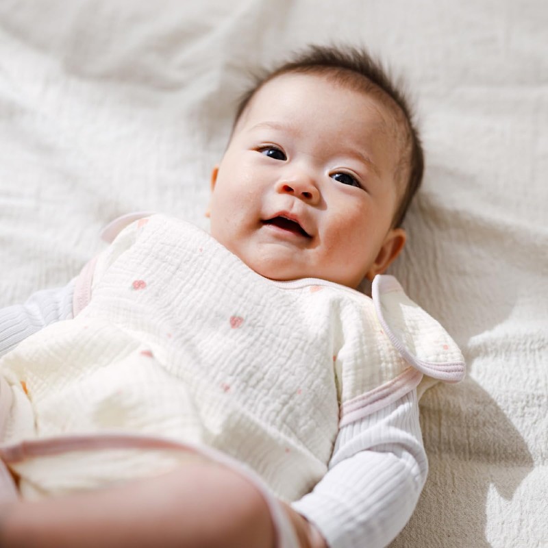 Amuuni Gauze Sleeper, Double Layer, For Babies, Spring & Summer,