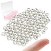 MKCYD Sterling Silver Beads for Jewelry Making,Genuine 925 Silver Smooth