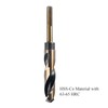 35/64 Inch 3-Flats Drill Bit, HSS M35 High Speed ​​Steel