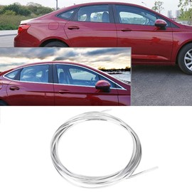 10 Meter Chrome Edge Guard, Chrome Car Door Edge Trim, Chrome Moulding Decorative Trim Strip Car Door Boot Edge Scratch Guard Protector Cover