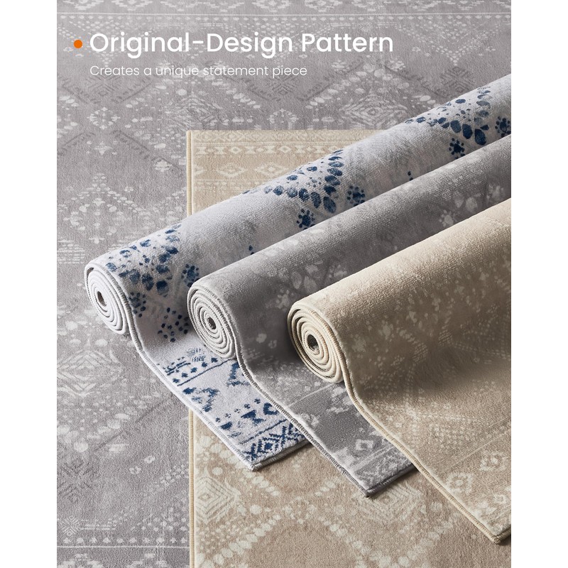 SONGMICS HOME Area Rug, 5x7 ft Rug for Bedroom, Non-Slip