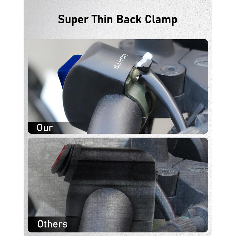 Belinous 7/8" Handlebar Switch for Motorcycle, ATV, etc, Waterproof Motorcycle