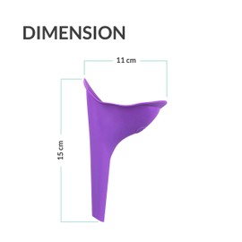 PEE BUDDY Reusable Urinal Urinal Funnel for Women, Pee While Standing, Urination Aid for Women, Antibacterial (Urine Funnel for Women, Pack of 1)