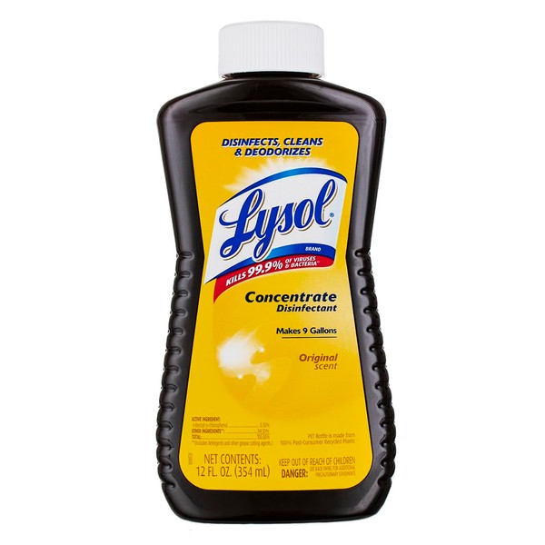 Lysol Concentrate All Purpose Cleaner Disinfectant, 12 Ounce (Pack of 12)
