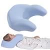 ROYALAY Back Sleeping Training Pillow, Memory Foam Beauty Pillow with