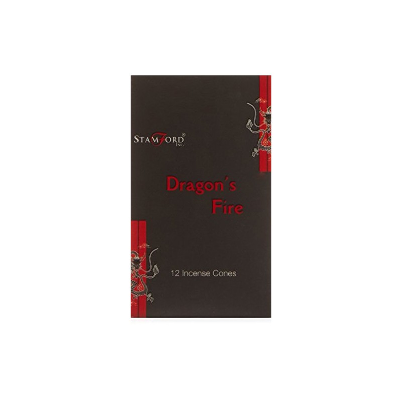 Stamford 37180 Black Incense Cones Dragons Fire - Spiritual Incense