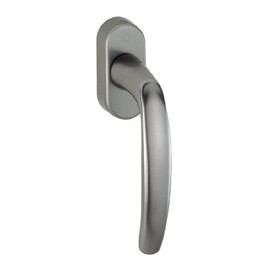 HOPPE Duraplus Atlanta Window Handle in Aluminium Steel (Secustik®)