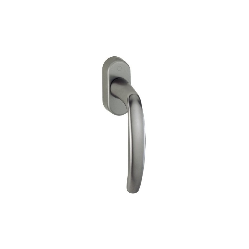 HOPPE Duraplus Atlanta Window Handle in Aluminium Steel (Secustik®)