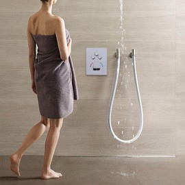 3-Function Brass Shower Switch Thermostatic Valve, Thermostatic Spool Temperature Control, Built-In Check Valve, Can Be Used Simultaneously 3 Functions
