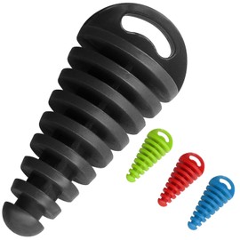 Amavoler Muffler Exhaust Wash Plug Aftermarket Replacement Parts Fit for 2 Stroke Motorcycle Dirt Bike. (Black 1 Pcs)